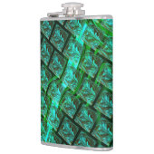 'Groene ogen in raster', bekrast en wazig Heupfles (Links)