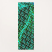 'Groene ogen in raster', bekrast en wazig Yogamat (Voorkant)