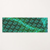 'Groene ogen in raster', bekrast en wazig Yogamat (Voorkant (horizontaal))