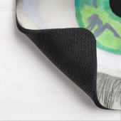 Groene ogen met danserijsilhouettes in Iris Muismat (Hoek)