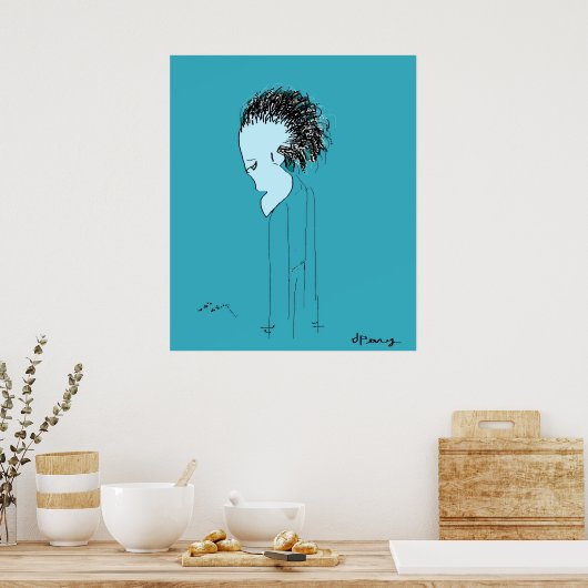 "GROENE OGEN" POSTER (Keuken)