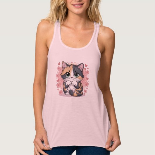 Groene Ogen T-Shirt voor Vrouwen met Kat (Voorkant)