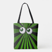 groene ogen tote bag (Achterkant)