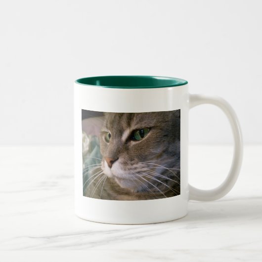Groene ogen tweekleurige koffiemok (Rechts)