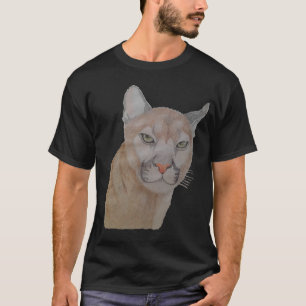 Groene ogen van de poema t-shirt