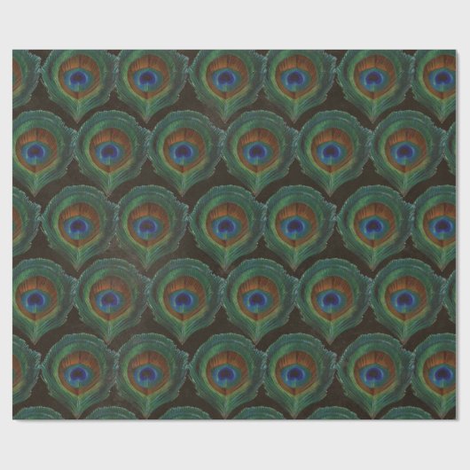 Groene ogen van Peacock Feathers Cadeaupapier (Vlak)