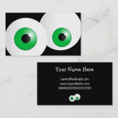 Groene ogen visitekaartje (Voorkant / Achterkant)