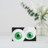 Groene ogen visitekaartje (Staand voorkant)