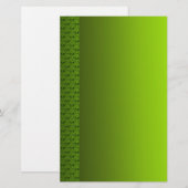 Groene olie briefpapier (Voorkant / Achterkant)
