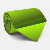 Groene olie stropdas (Opgerold)