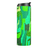 Groene olie thermosbeker (Gedraaid links)