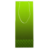 Groene olie wijn cadeautas (Achterkant)