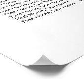 Groene olieramp Botanical Wedding Seating Chart Poster (Hoek)