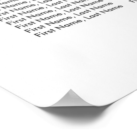 Groene olieramp Botanical Wedding Seating Chart Poster (Hoek)