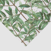 Groene olieramp Botanische Waterverf Tissuepapier (Detail)