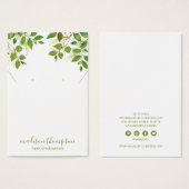 Groene olierijbossen — Ketting Visitekaartje (Voorkant /achterkant)