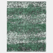 Groene oliestextuur op stokken en pluis fleece deken (Voorkant)