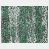 Groene oliestextuur op stokken en pluis fleece deken (Voorkant (Horizontaal))