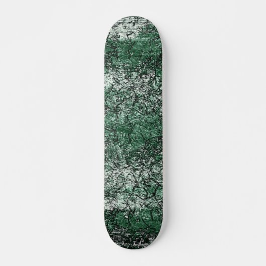 Groene oliestextuur op stokken en pluis persoonlijk skateboard (Voorkant)