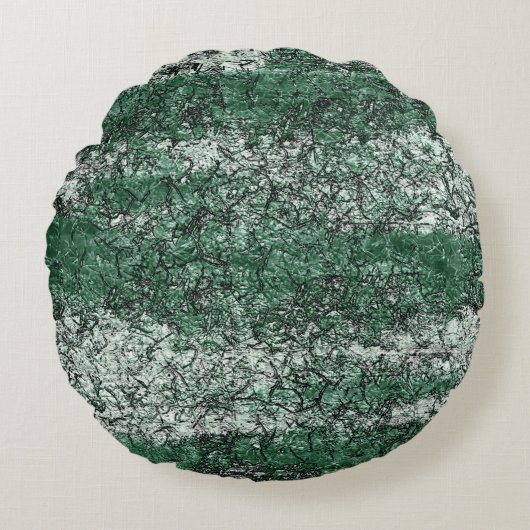 Groene oliestextuur op stokken en pluis rond kussen (Voorkant)