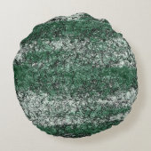 Groene oliestextuur op stokken en pluis rond kussen (Achterkant)