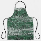 Groene oliestextuur op stokken en pluis schort (Voorkant)
