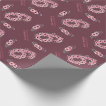Groene olievlek Grote 6e verjaardag Girl Pink Flow
