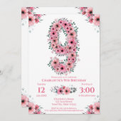 Groene olievlek: grote 9-jarige bruinbloemen kaart (Voorkant / Achterkant)