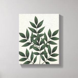 Groene olievlek III   PLANTEN Canvas Afdruk