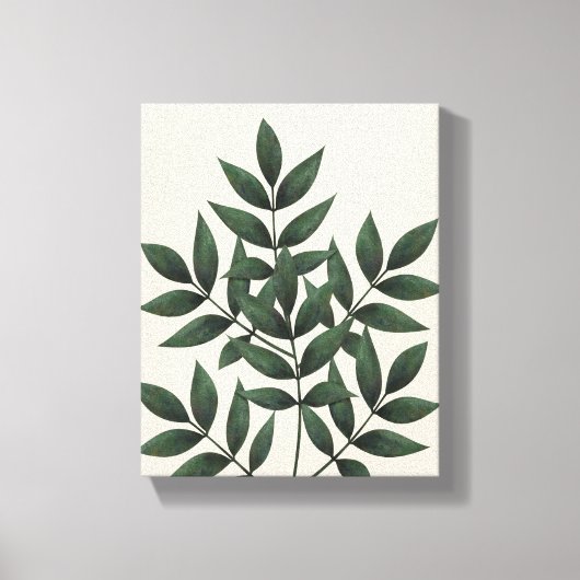 Groene olievlek III | PLANTEN Canvas Afdruk (Voorkant)