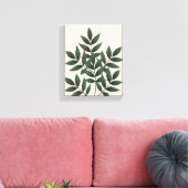 Groene olievlek III | PLANTEN Canvas Afdruk (Insitu (Woonkamer))