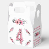 Groene olievlek met bloemen bloemen bedankdoosjes (Geopend)