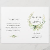 Groene olievlek met het programma voor vouwweddens (Voorkant)