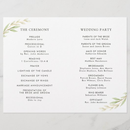 Groene olievlek met het programma voor vouwweddens (Achterkant)