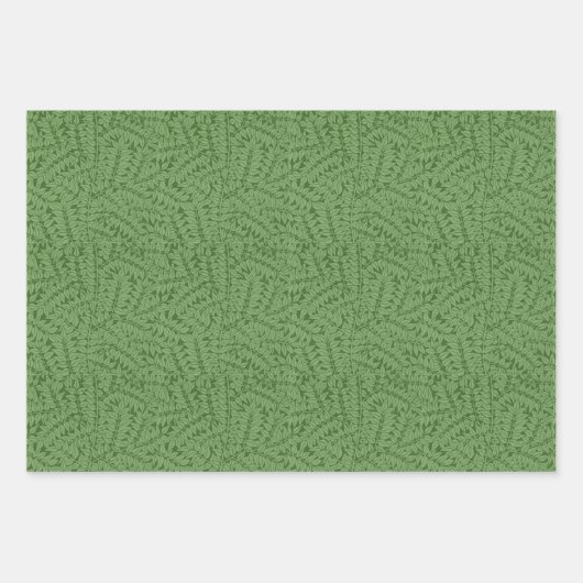  groene olievlek Morris Seaweed Bramble Wrapp Inpakpapier Vel (Voorkant 3)