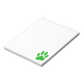 Groene olievlek Pagina afdrukken Aangepast Notitieblok (Linkerzijde)