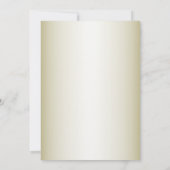 Groene olievlek Witte Floral Golden Kaart (Achterkant)