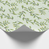 Groene olievlekken cadeaupapier (Hoek)