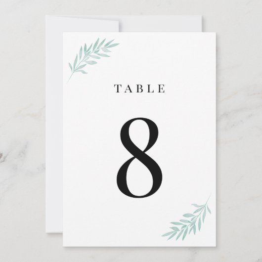 Groene olievlekken Waterverf Tabelnummer Kaart (Achterkant)