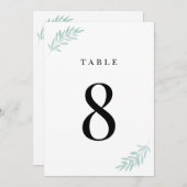 Groene olievlekken Waterverf Tabelnummer Kaart (Voorkant / Achterkant)