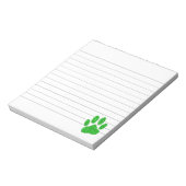 Groene olievloeistof Afdruklaag Notitieblok (Linkerzijde)