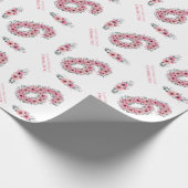 Groene olievloeistof op groen cadeaupapier (Hoek)