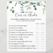 Groene olievloeistof over of onder het Baby shower (Voorkant)