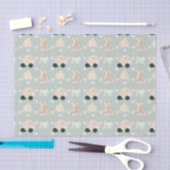 Groene Olifant Baby Patroon Tissuepapier (Craft)