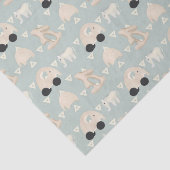 Groene Olifant Baby Patroon Tissuepapier (Detail)