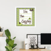 Groene Olifant Kinderkamer Muur Kunst Poster (Thuiskantoor)