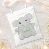 Groene Olifant Verjaardagsfeestje Bedankzakje (Geknipt)