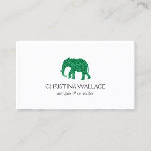  groene olifant visitekaartje