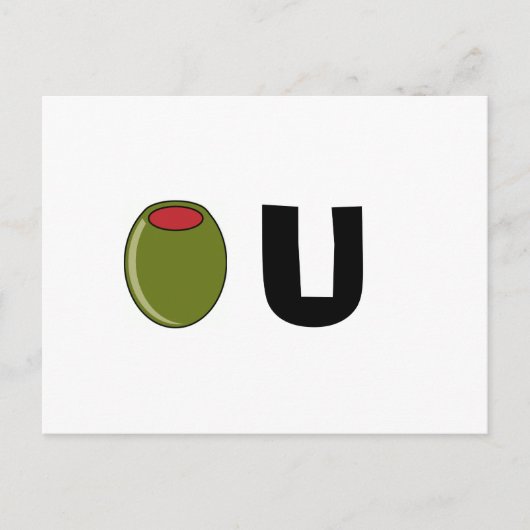 Groene Olijf Briefkaart (Voorkant)