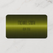 Groene olijf Roestvrij staal Metalen blik Visitekaartje (Voorkant)